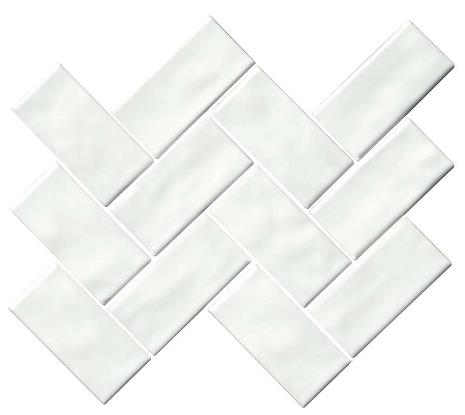 Herringbone, Elegant White