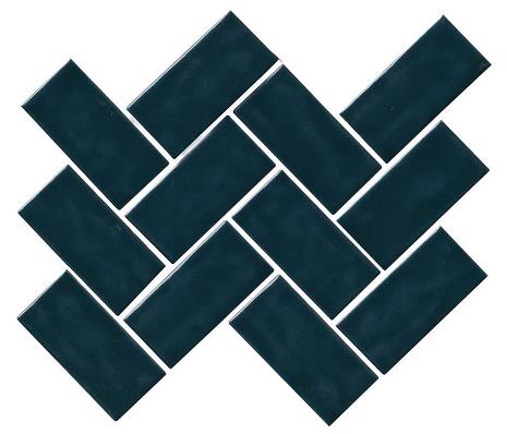 Herringbone, Deep Blue